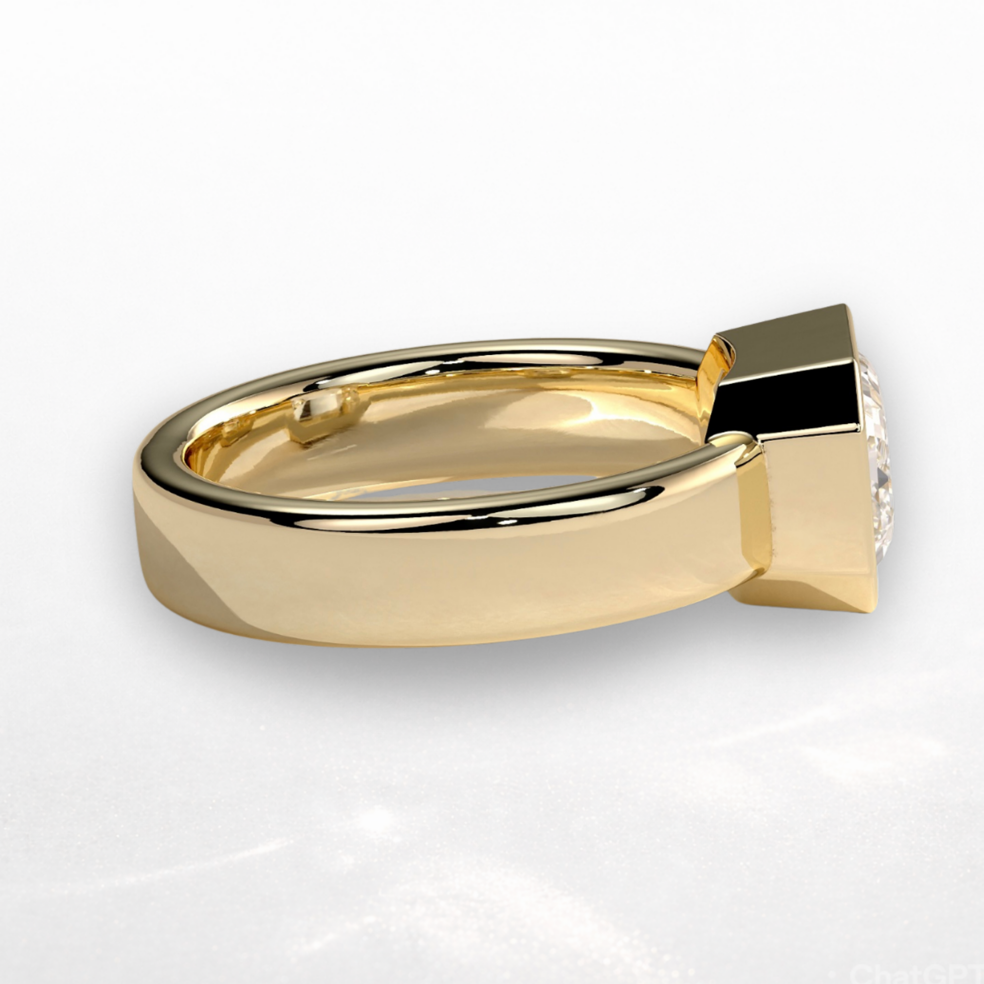 Radiant East West Bezel Statement Ring