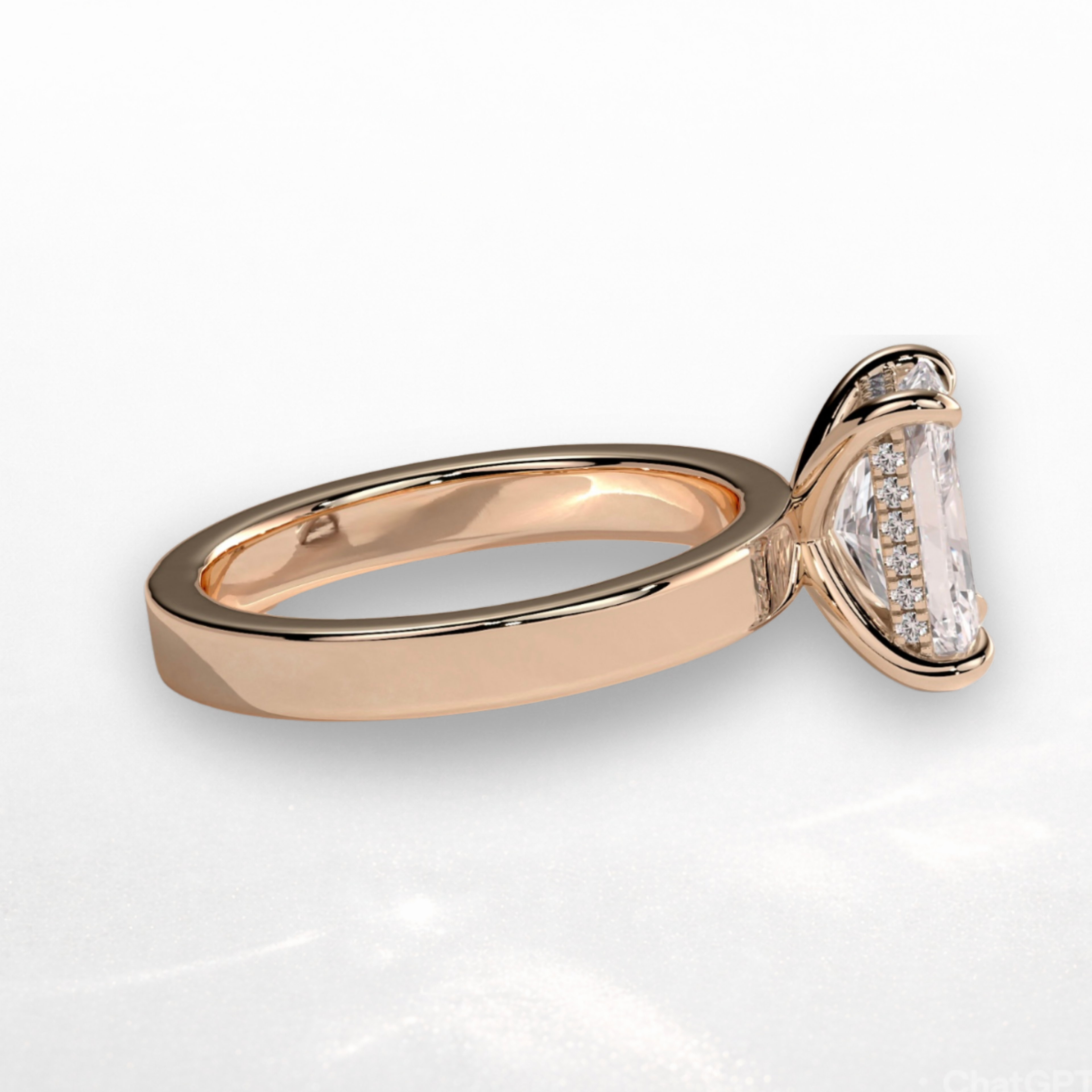 Radiant Statement Ring with Hidden Halo