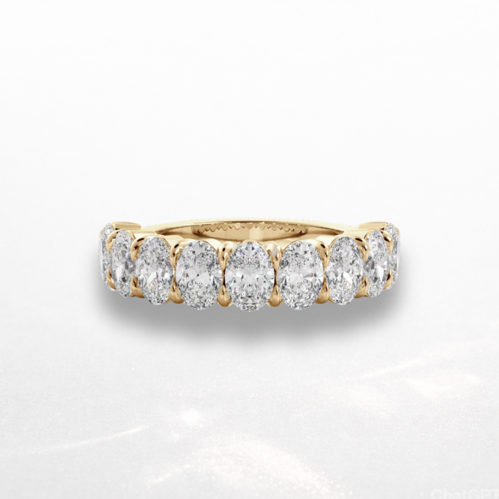 Oval Eternity Band