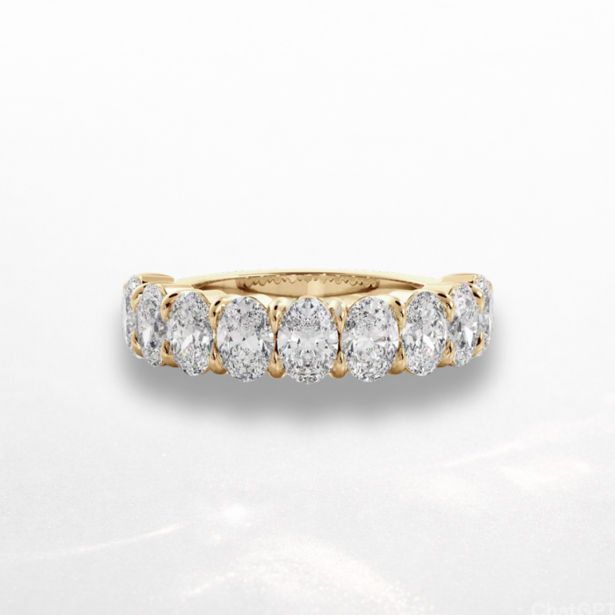 Oval Eternity Band