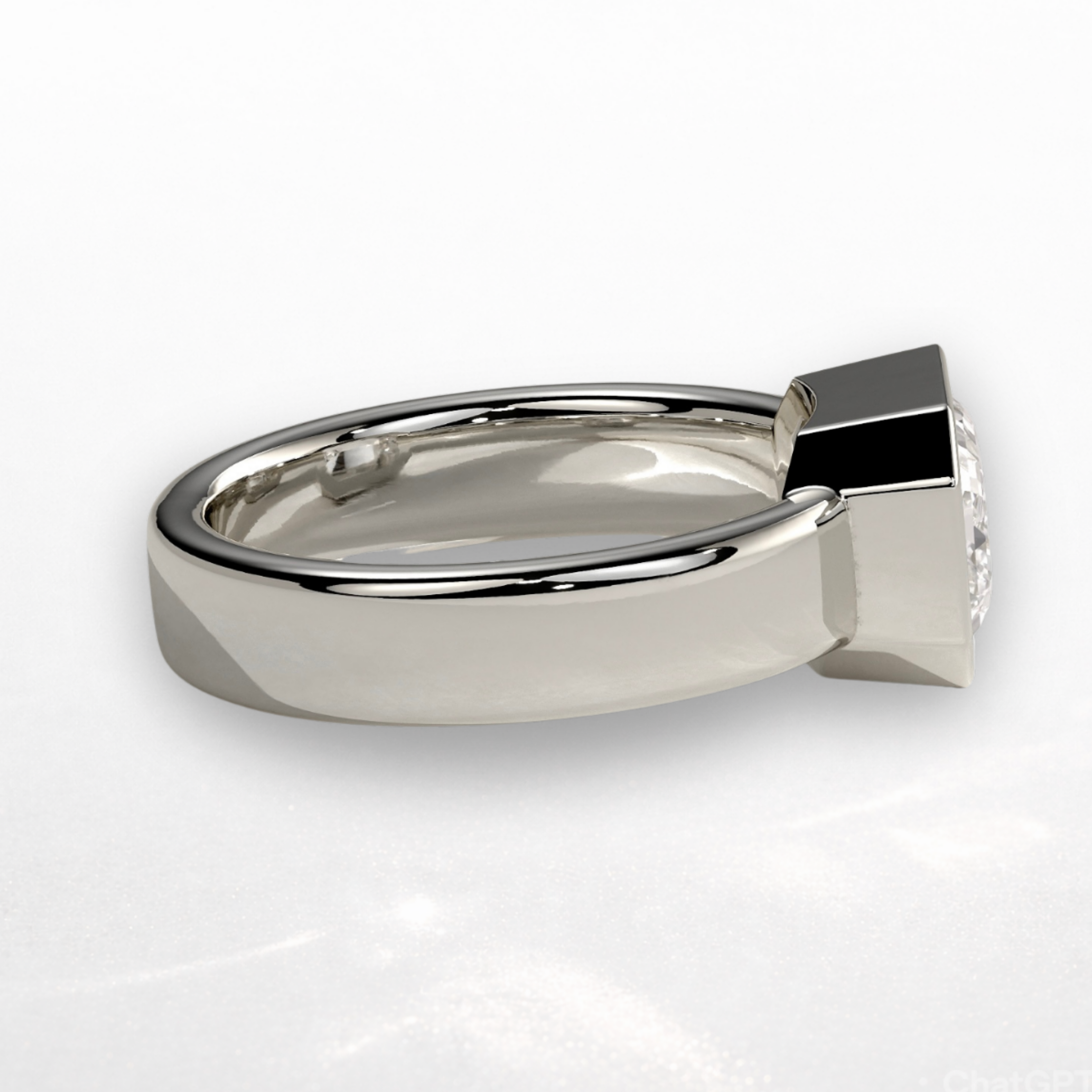 Radiant East West Bezel Statement Ring