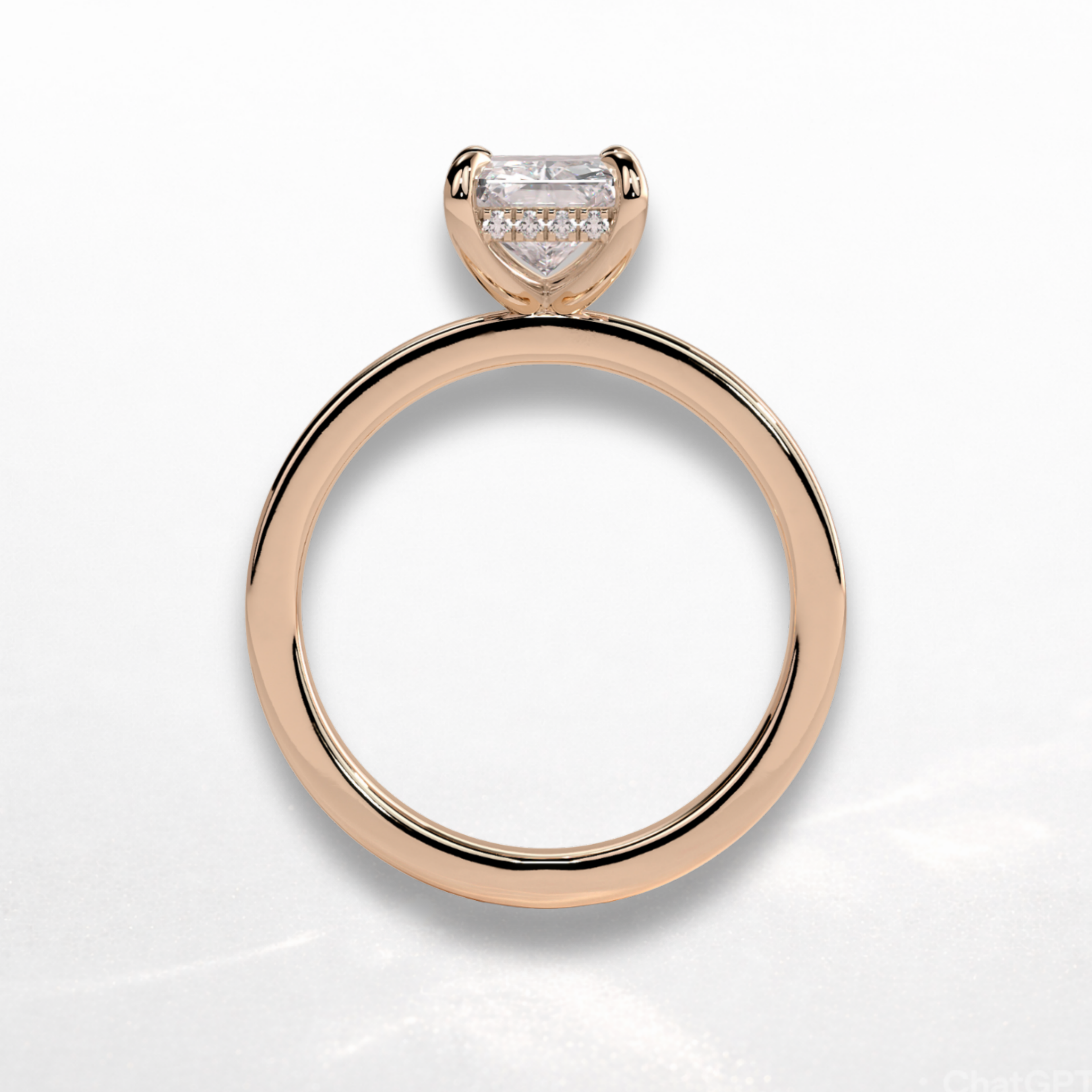 Radiant Statement Ring with Hidden Halo