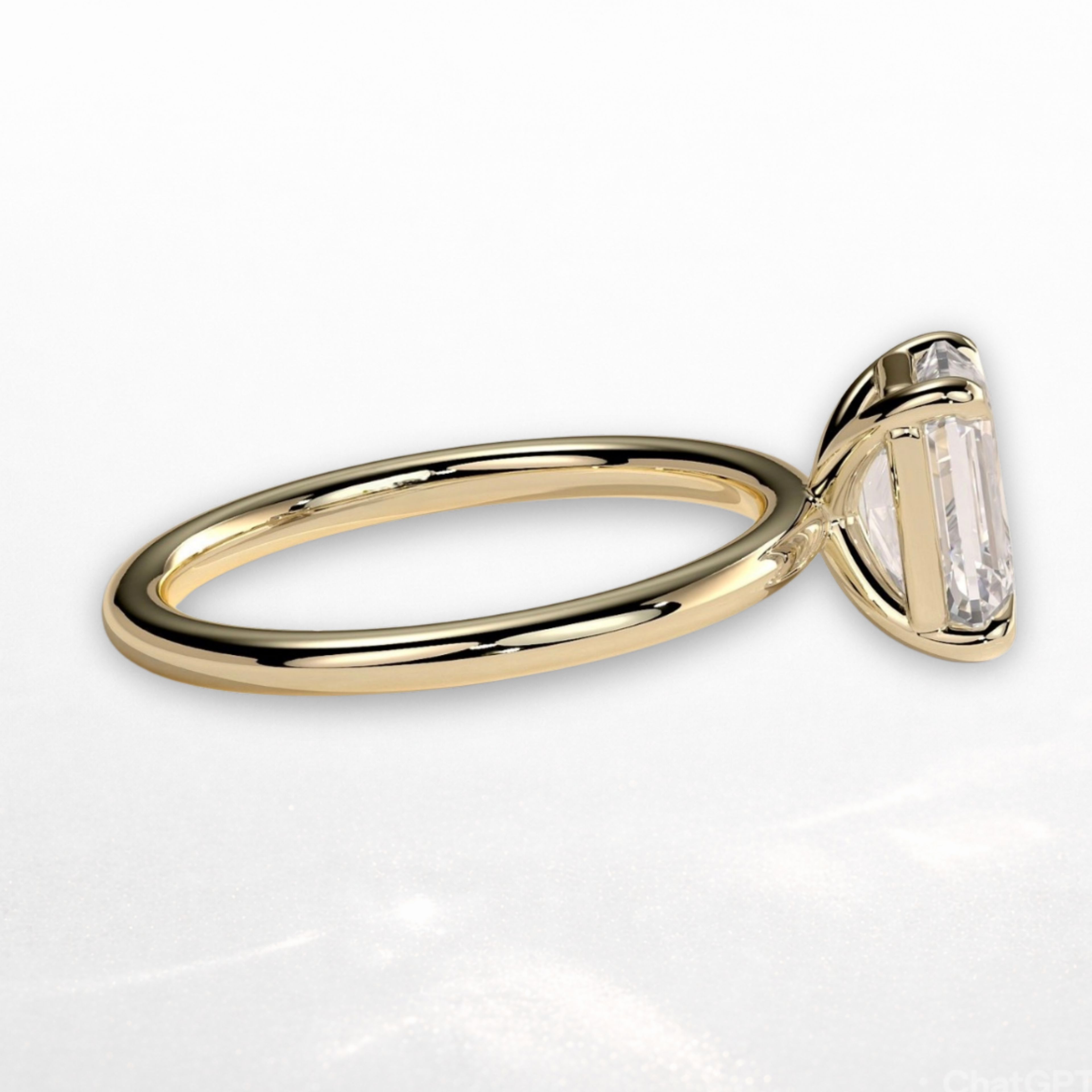 Emerald Solitaire Ring