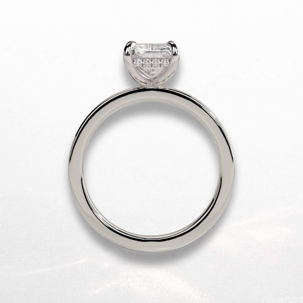 Radiant Statement Ring with Hidden Halo