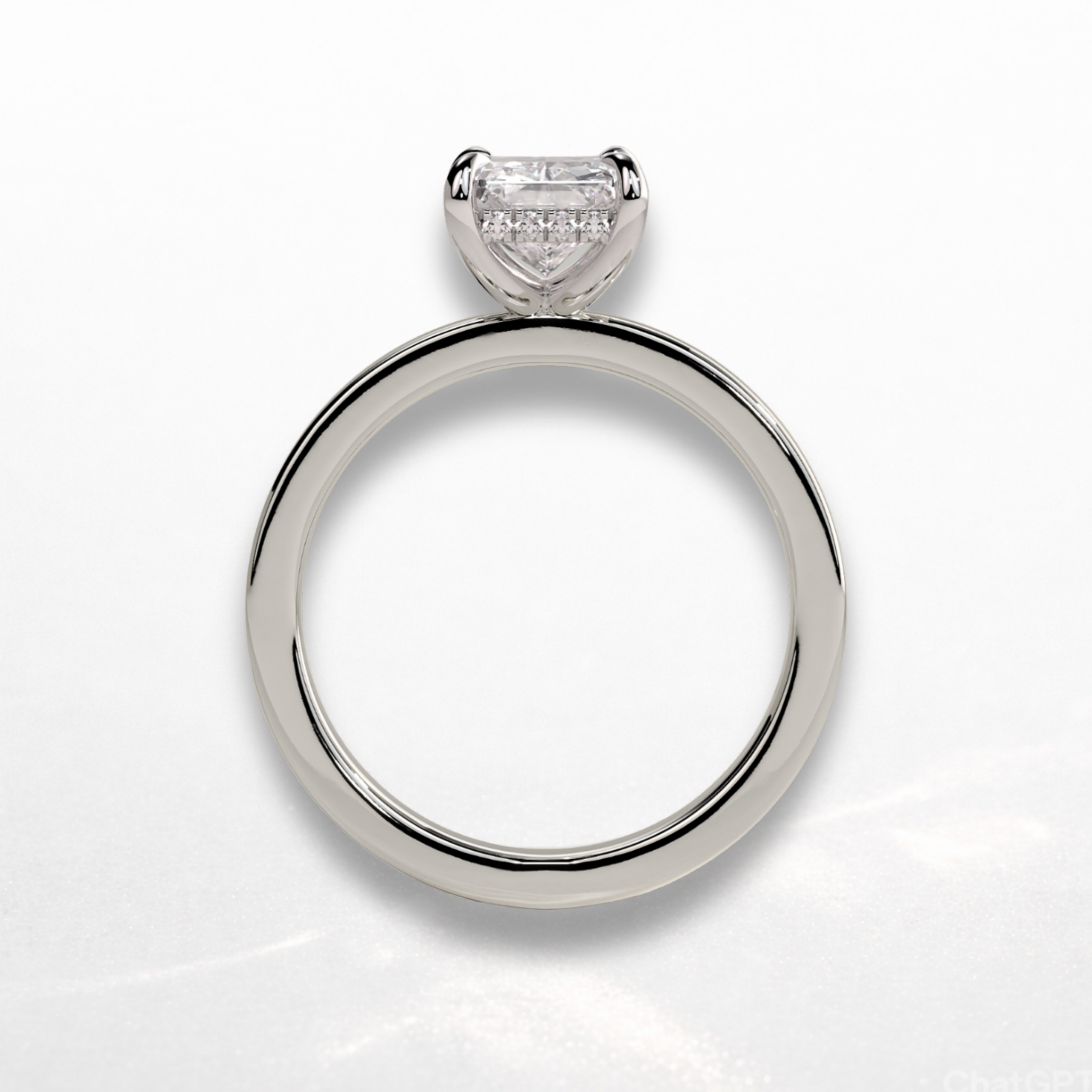 Radiant Statement Ring with Hidden Halo