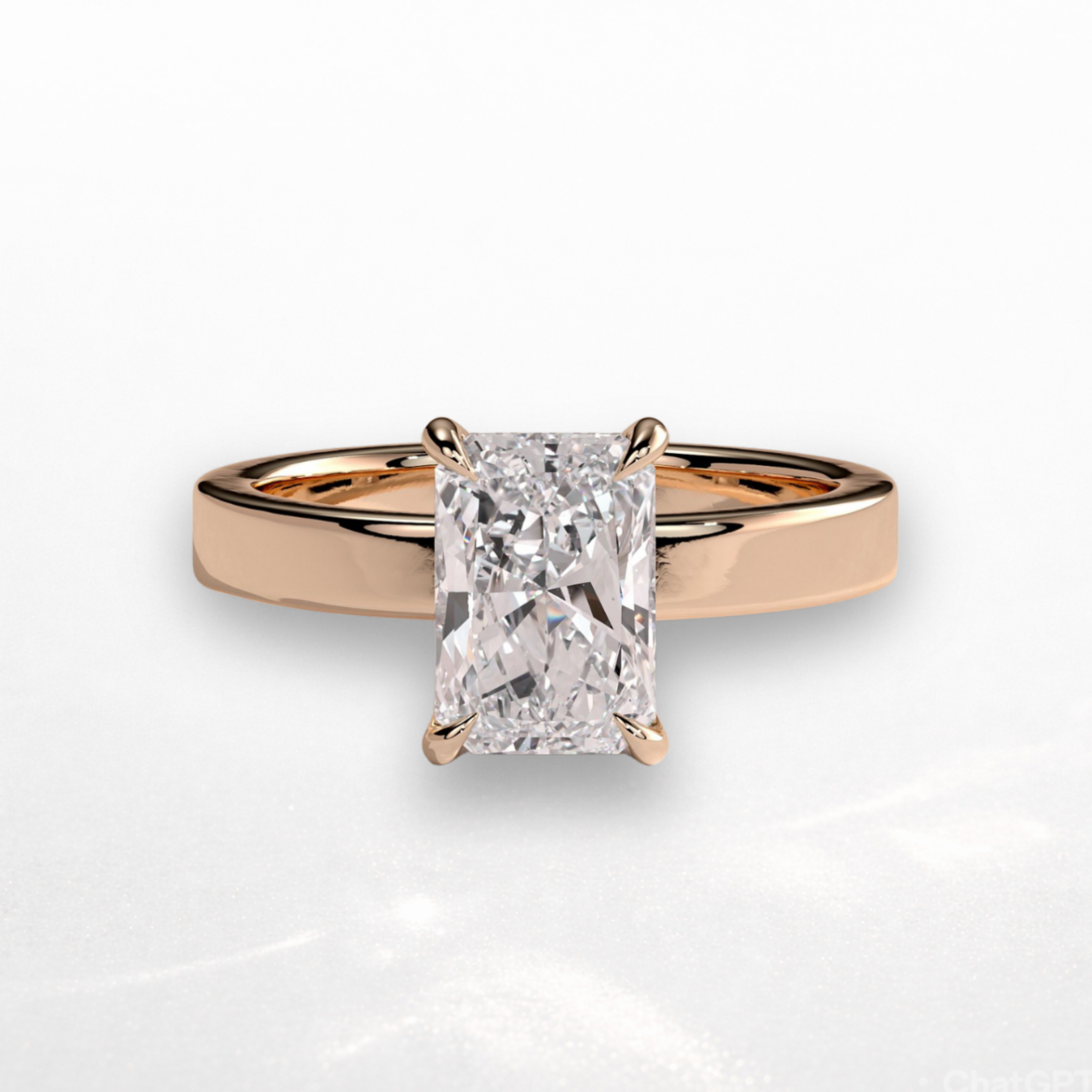 Radiant Statement Ring with Hidden Halo