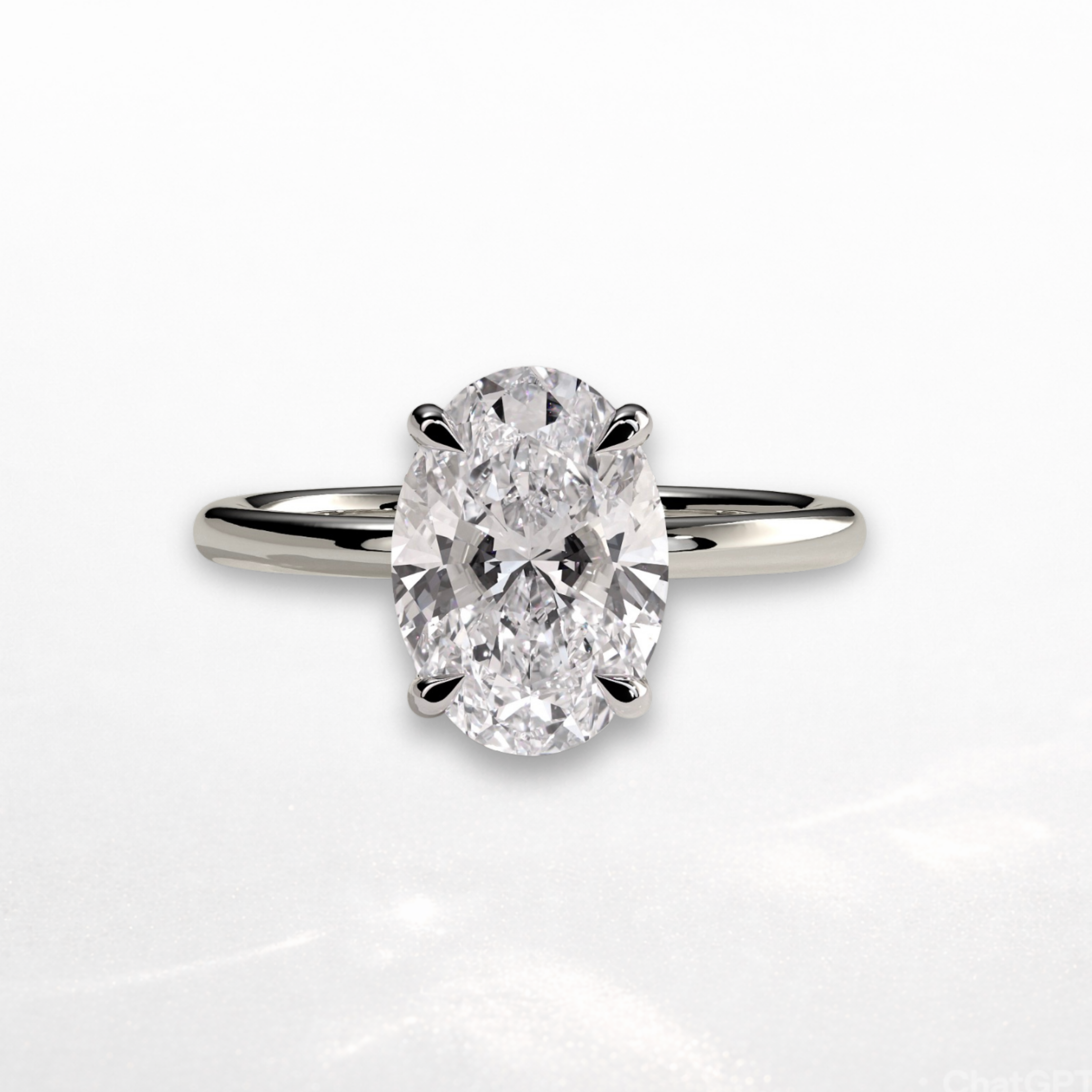 Oval Solitaire Ring