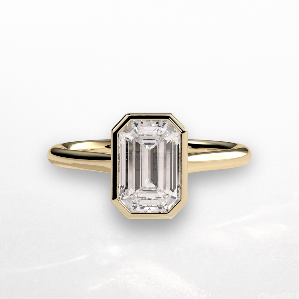 Emerald Bezel Ring