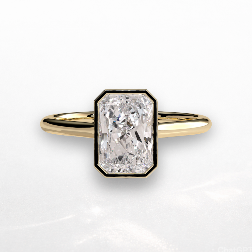 Radiant Bezel Ring