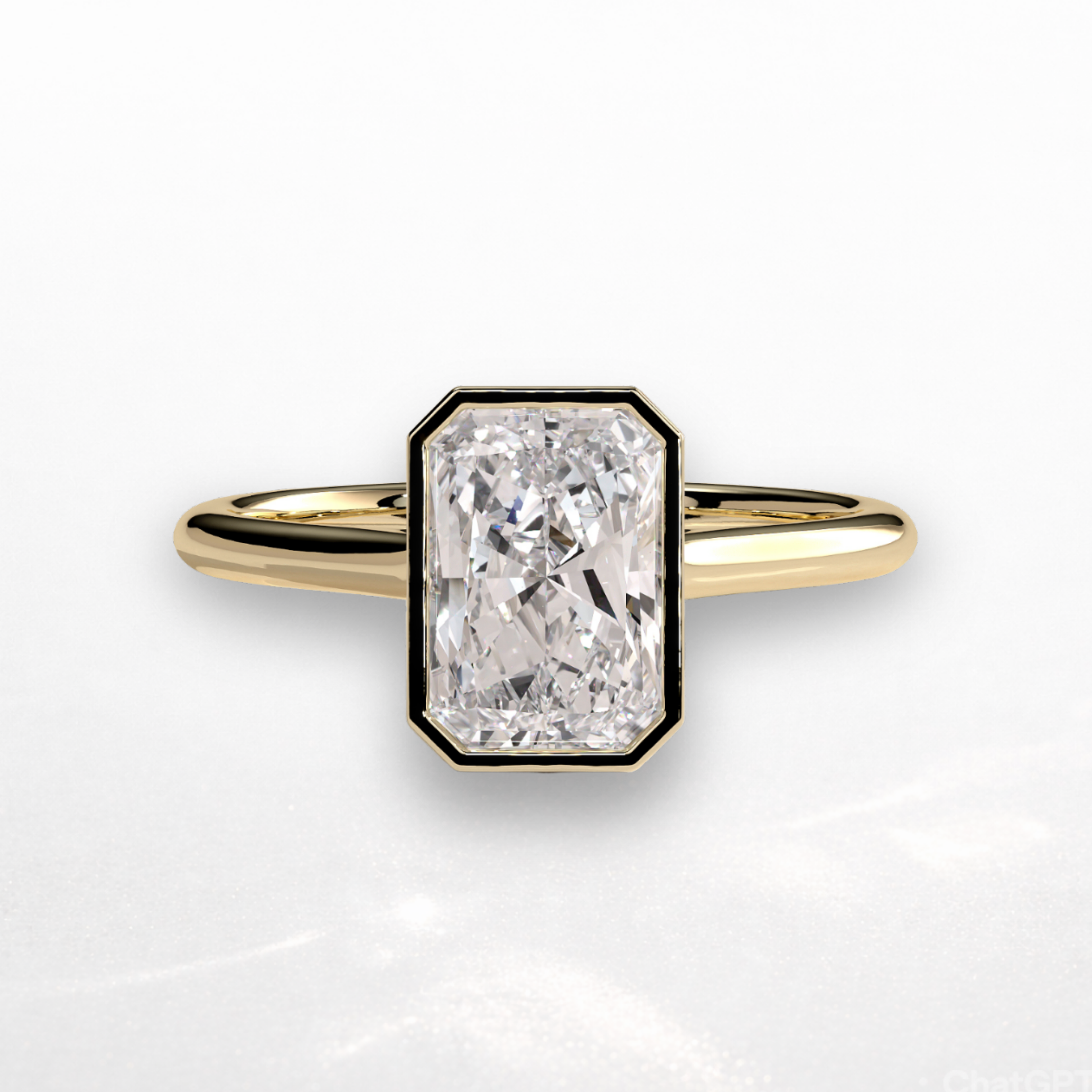 Radiant Bezel Ring