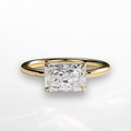 Radiant East West Solitaire Ring