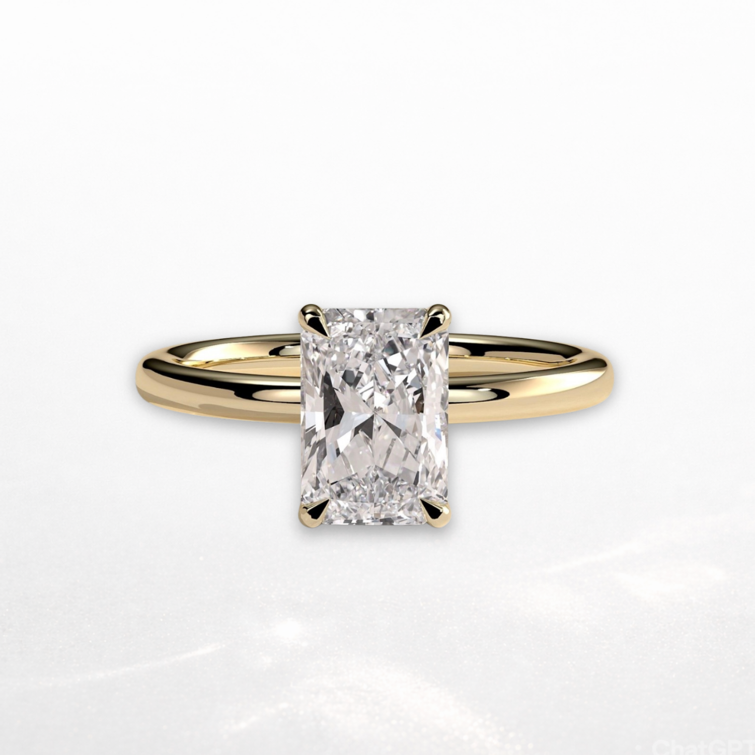 Radiant Solitaire Ring