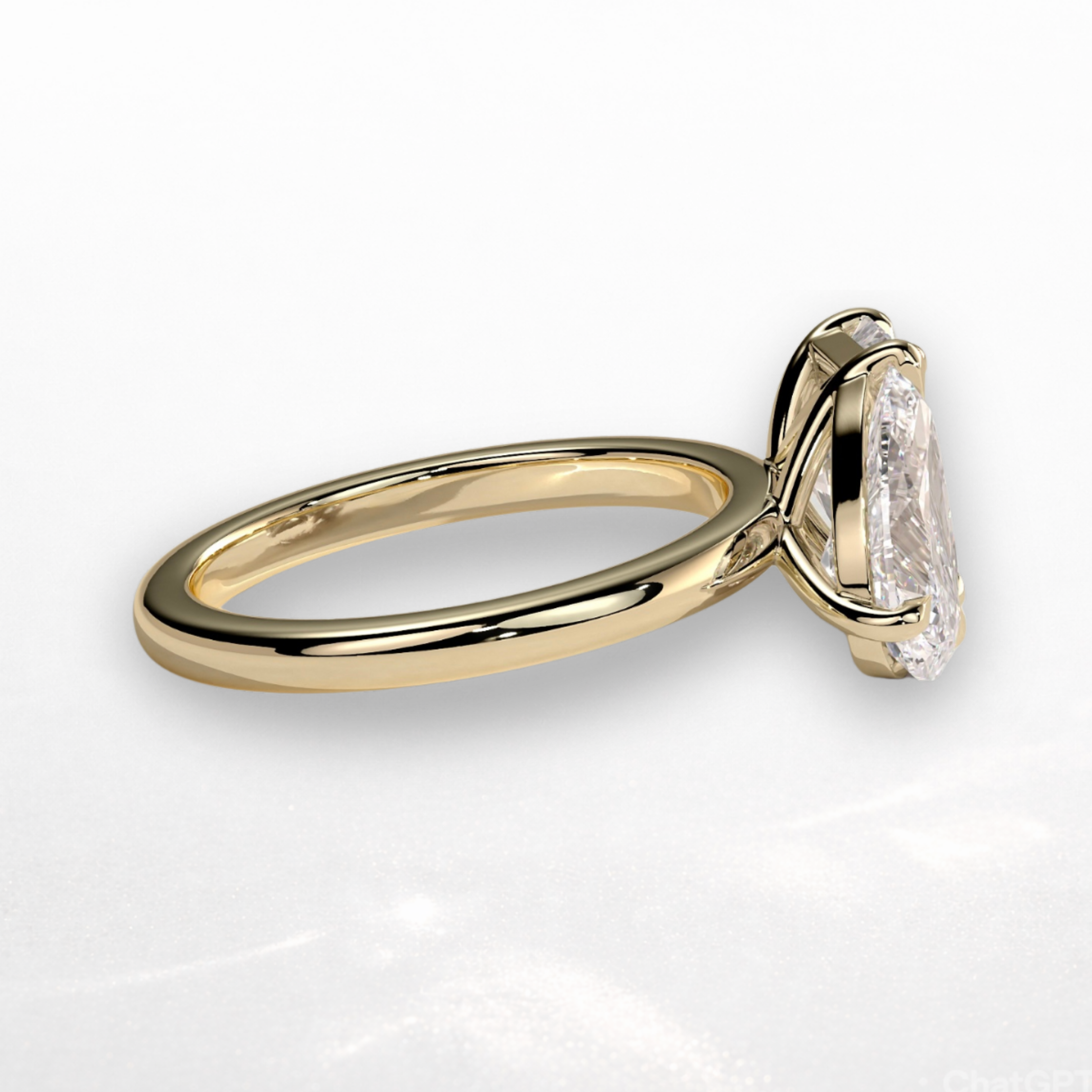 Oval Emerald Toi et Moi Ring