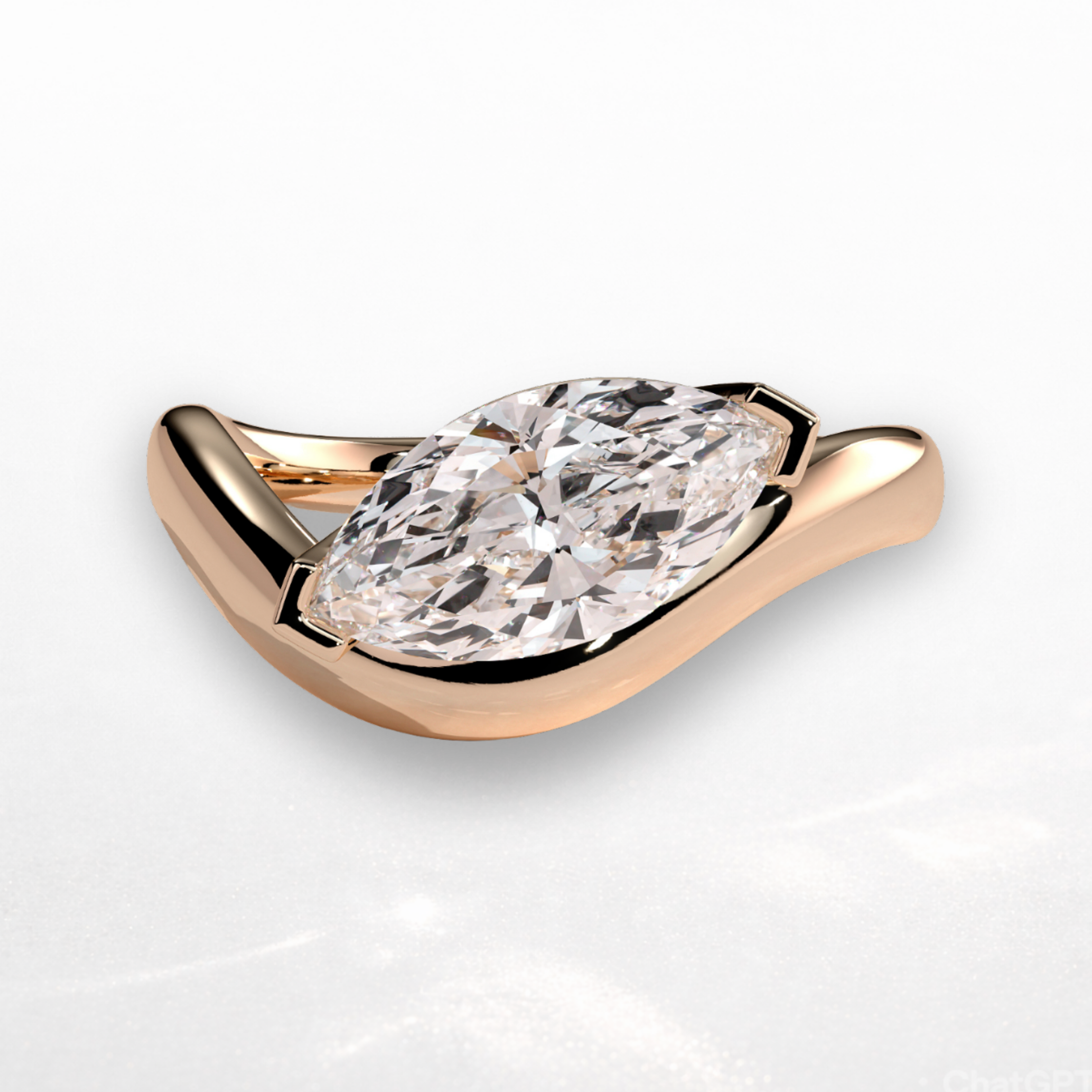 Marquise Sculpted Ring